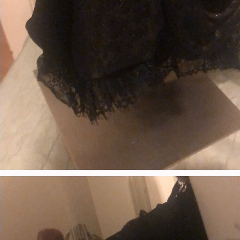 Designer Dress with white Leopard Underlay - Picture 3 of 4